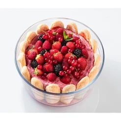 Gifi Plat à soufflé verre transparent