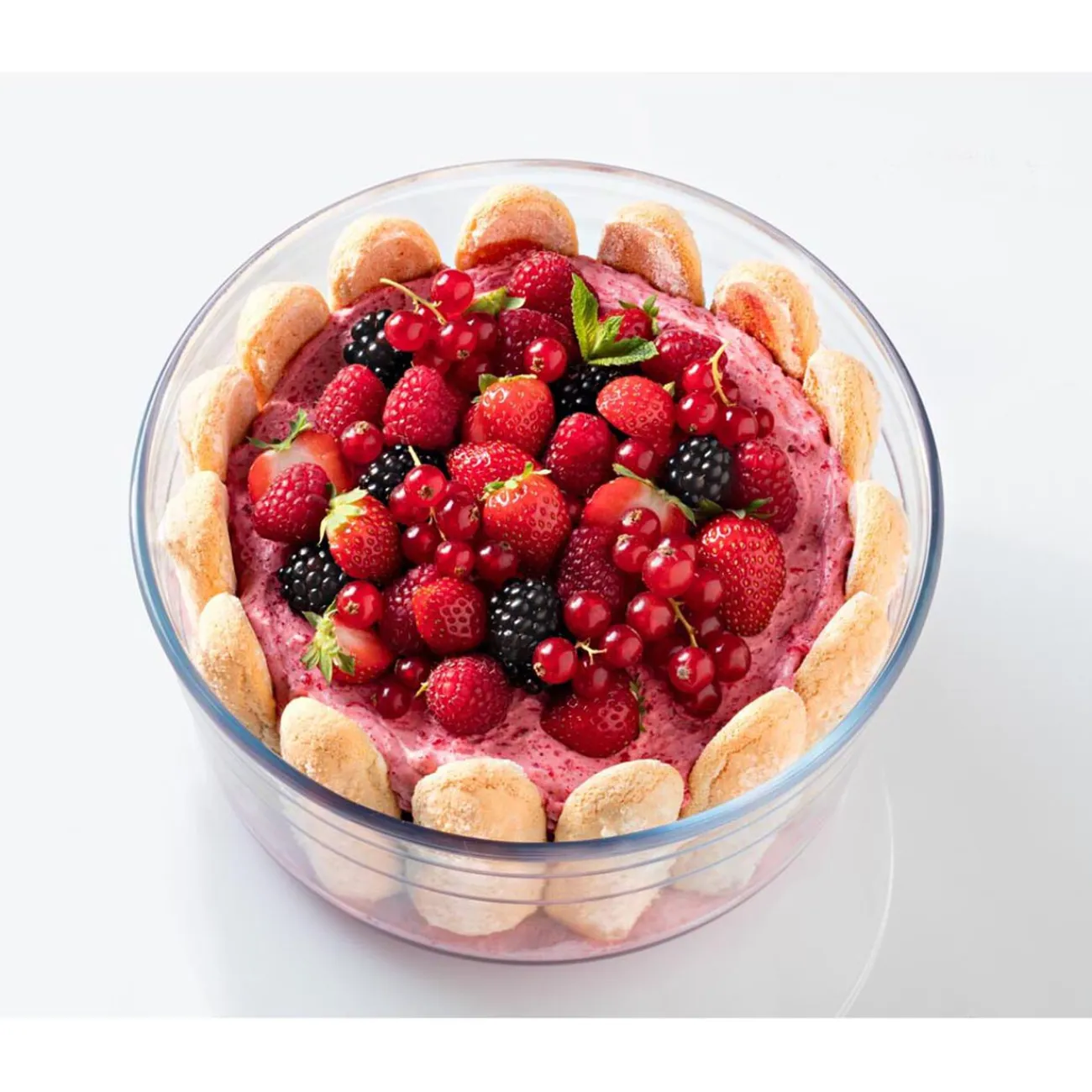 Gifi Plat à soufflé verre transparent