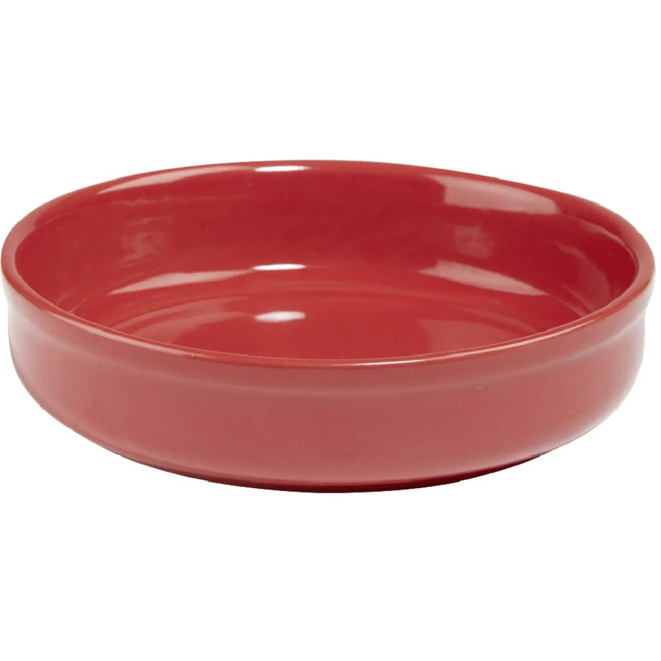 Gifi Plat crème brûlée rouge