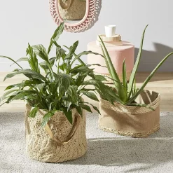 Gifi Plat cuisson rectangulaire blanc bordure bleue 1L et 2L x2