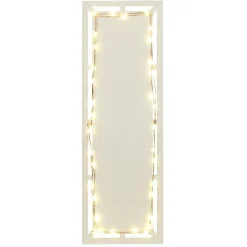 Gifi Plat de présentation à LED 30x12cm bois beige