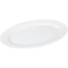 Gifi Plat de service ovale en porcelaine blanc