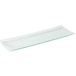 Gifi Plat de service rectangulaire blanc motif flocons