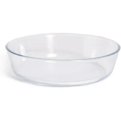 Gifi Plat en verre borosilicate x2 - Ø22,6cm et Ø27cm