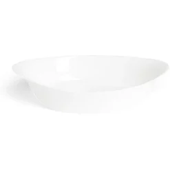 Gifi Plat ovale 29x17cm Luminarc blanc avec motifs