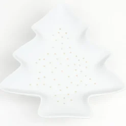 Gifi Plat porcelaine sapin
