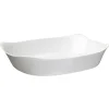 Gifi Plat rectangulaire en opale couleur blanc 38x28cm