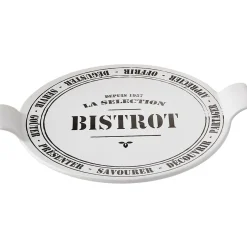 Gifi Plateau à fromage noir et blanc