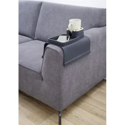 Gifi Plateau accoudoir canapé support verre et télécommande 42,5x32xH7cm