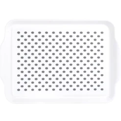 Gifi Plateau antidérapant blanc et gris