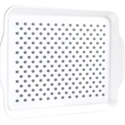Gifi Plateau antidérapant blanc et gris