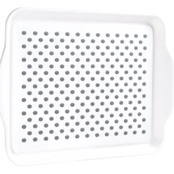 Gifi Plateau antidérapant blanc et gris