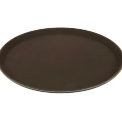 Gifi Plateau antidérapant rond marron