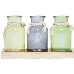 Gifi Plateau avec 3 photophores multicolores