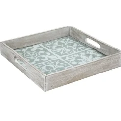 Gifi Plateau bois et carreaux de ciment collection Dolce Vita