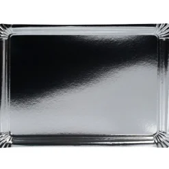Gifi Plateau carton argenté x3