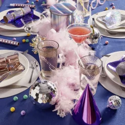 Gifi Plateau carton étoile argenté Ø24,5cm x6