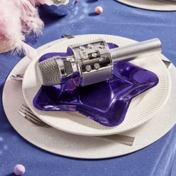 Gifi Plateau carton étoile argenté Ø24,5cm x6