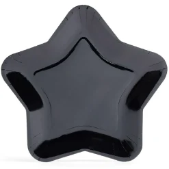 Gifi Plateau carton étoile noir Ø24,5cm x6