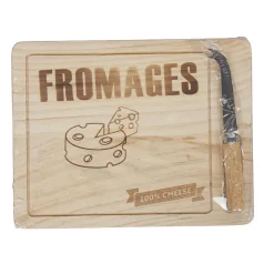 Gifi Plateau de fromage avec couteau