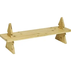 Gifi Plateau de présentation en bambou design sapin L60cm