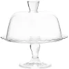 Gifi Plateau de présentation sur pied avec cloche Ø26cm verre transparent