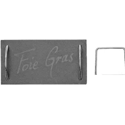 Gifi Plateau de service en ardoise avec 2 anses et lyre