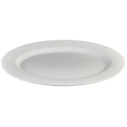 Gifi Plateau de service ovale martelé blanc