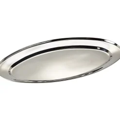 Gifi Plateau ovale argenté