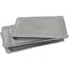 Gifi Plateau rectangulaire argenté en carton x5