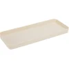 Gifi Aménagement Salle De Bain^Plateau rectangulaire beige plastique 26x11xH2cm