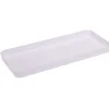 Gifi Aménagement Salle De Bain^Plateau rectangulaire blanc plastique 26x11xH2cm