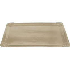 Gifi Plateau rectangulaire doré en carton x5