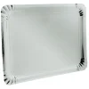 Gifi Plateau rectangulaire en carton argenté x 5