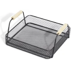 Gifi Plateau rectangulaire maille métal noir