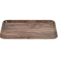 Gifi Plateau rectangulaire mélaminé effet bois naturel 19x30cm