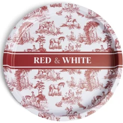 Gifi Plateau rond acier Ø35cm - 2 modèles