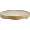 Gifi Plateau rond bois marron Ø22cm