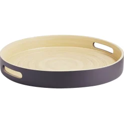 Gifi Plateau rond en bambou coloré Ø35 cm