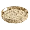 Gifi Plateau rond naturel en jacinthe tressée Ø35xH5cm
