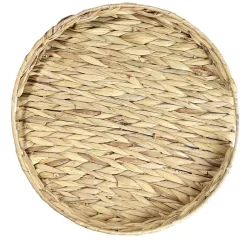 Gifi Plateau rond naturel en jacinthe tressée Ø35xH5cm