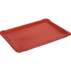 Gifi Plateau rouge brillant carton x5