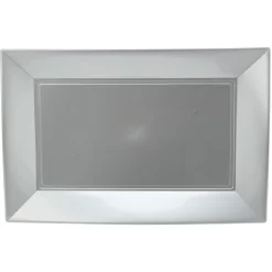 Gifi Plateau réutilisable argenté x3