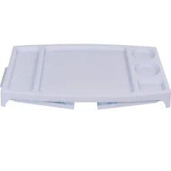Gifi Plateau sur pied plastique pliable blanc