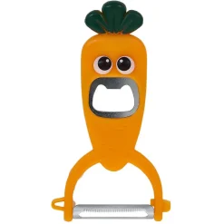 Gifi Éplucheur décapsuleur forme carotte orange L13,5cm
