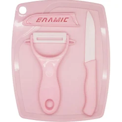 Gifi Éplucheur et couteau avec protection inscription ajourée Ceramic