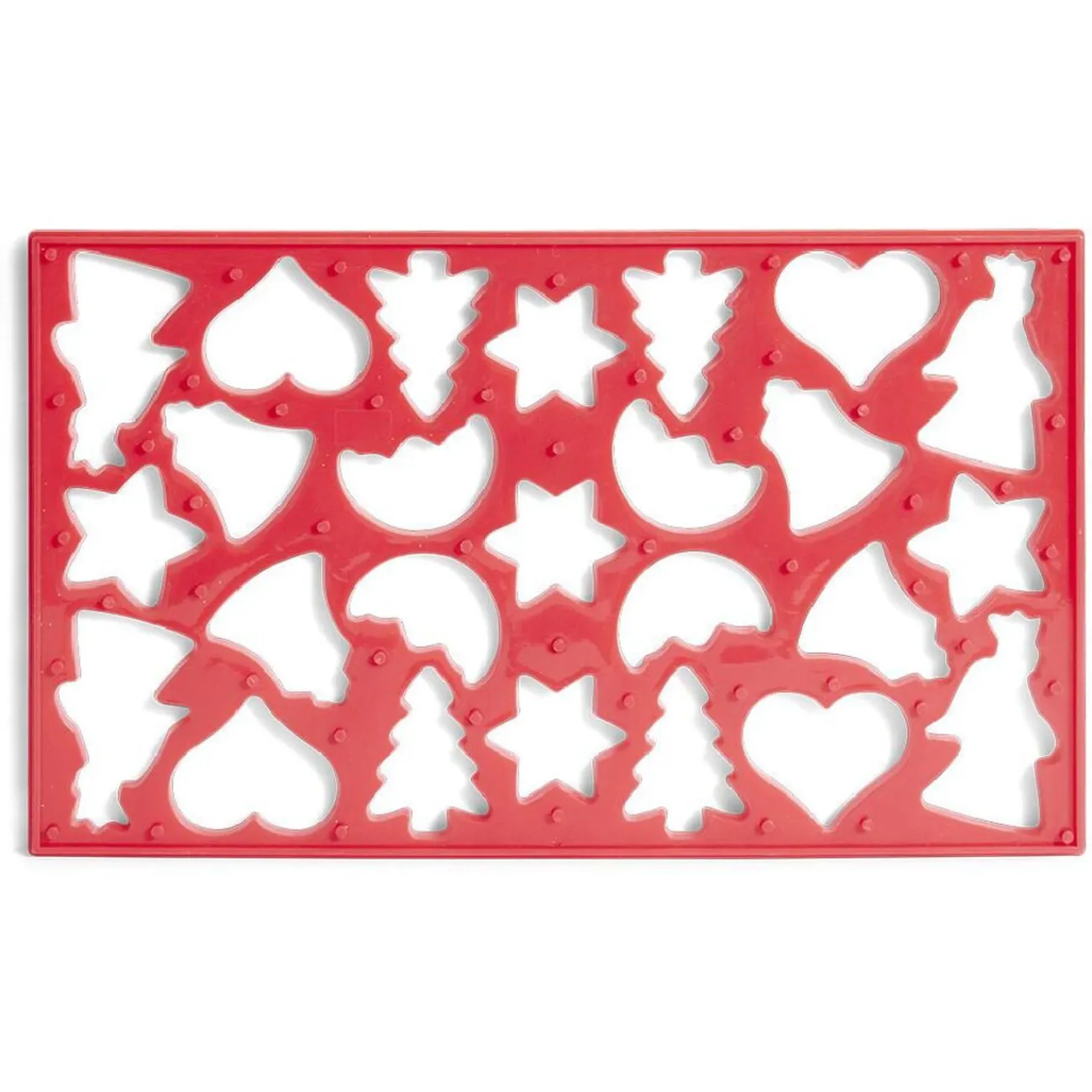 Gifi Pochoir à pâtisserie Noël 7 formes 22x37cm