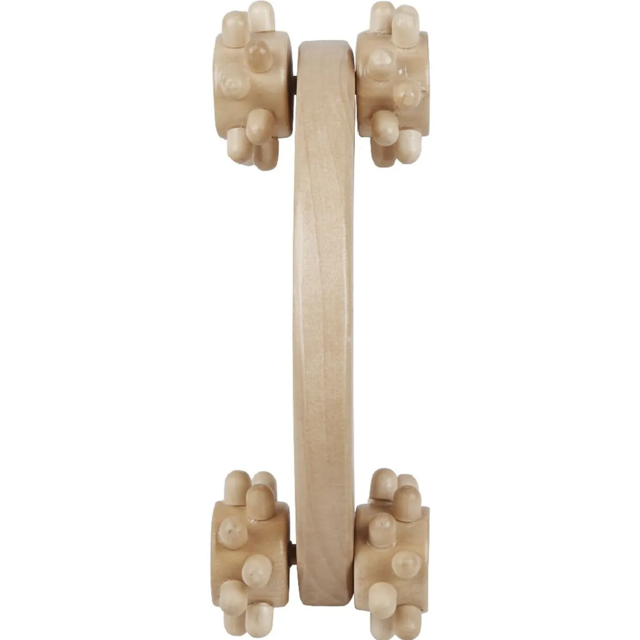 Gifi Bien-Être^Poignée de massage avec 4 roues crantées en bois