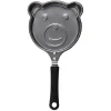 Gifi Poêle à pancake forme ourson gris et noir L15cm