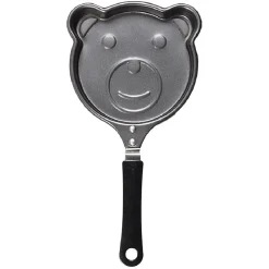 Gifi Poêle à pancake forme ourson gris et noir L15cm